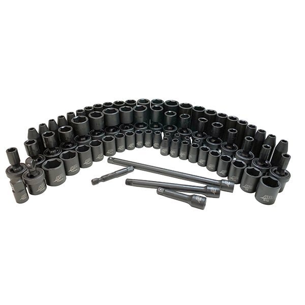 Atd Tools ATD 72-Piece 1/4-Inch Drive 6 Point SAE and Metric Standard Deep and Universal Impact Socket Set 2275 - main